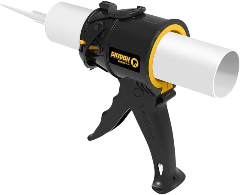 SILIGUN ™ Gen-3 Compact Caulking Gun - No Drip Caulk Gun - Patented Design - Lightweight ABS Frame - Works with All 10 oz Tubes - Image 1